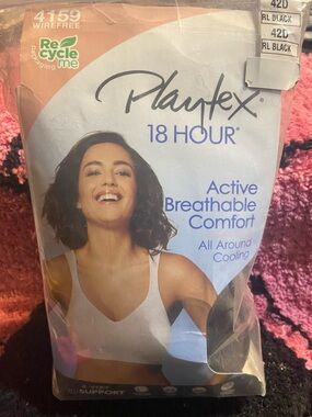 Playtex White Wirefree Comfort Bra with Cushion Straps